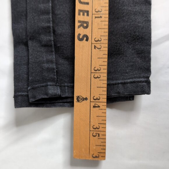 Zara Basic Denim Jeans Women's Black Low Rise Moto Skinny Jean Z1975, Size 6 - Picture 8 of 8